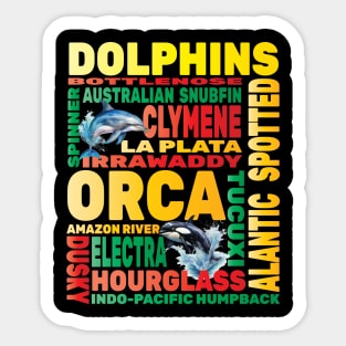 Dolphins Aquarium Hobbyist Ocean Marine Biology Biologist Sticker